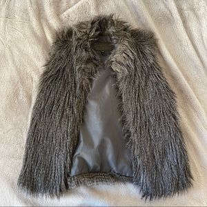 Faux fur vest
